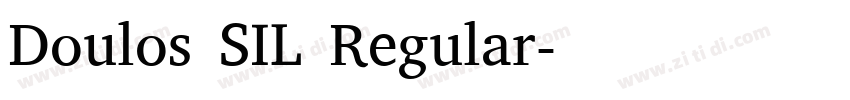 Doulos SIL Regular字体转换
